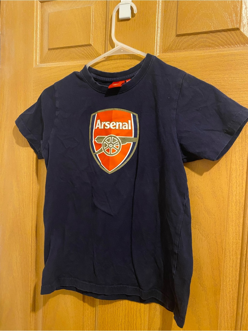 Arsenal Kids Navy Short Sleeve Crest Tee